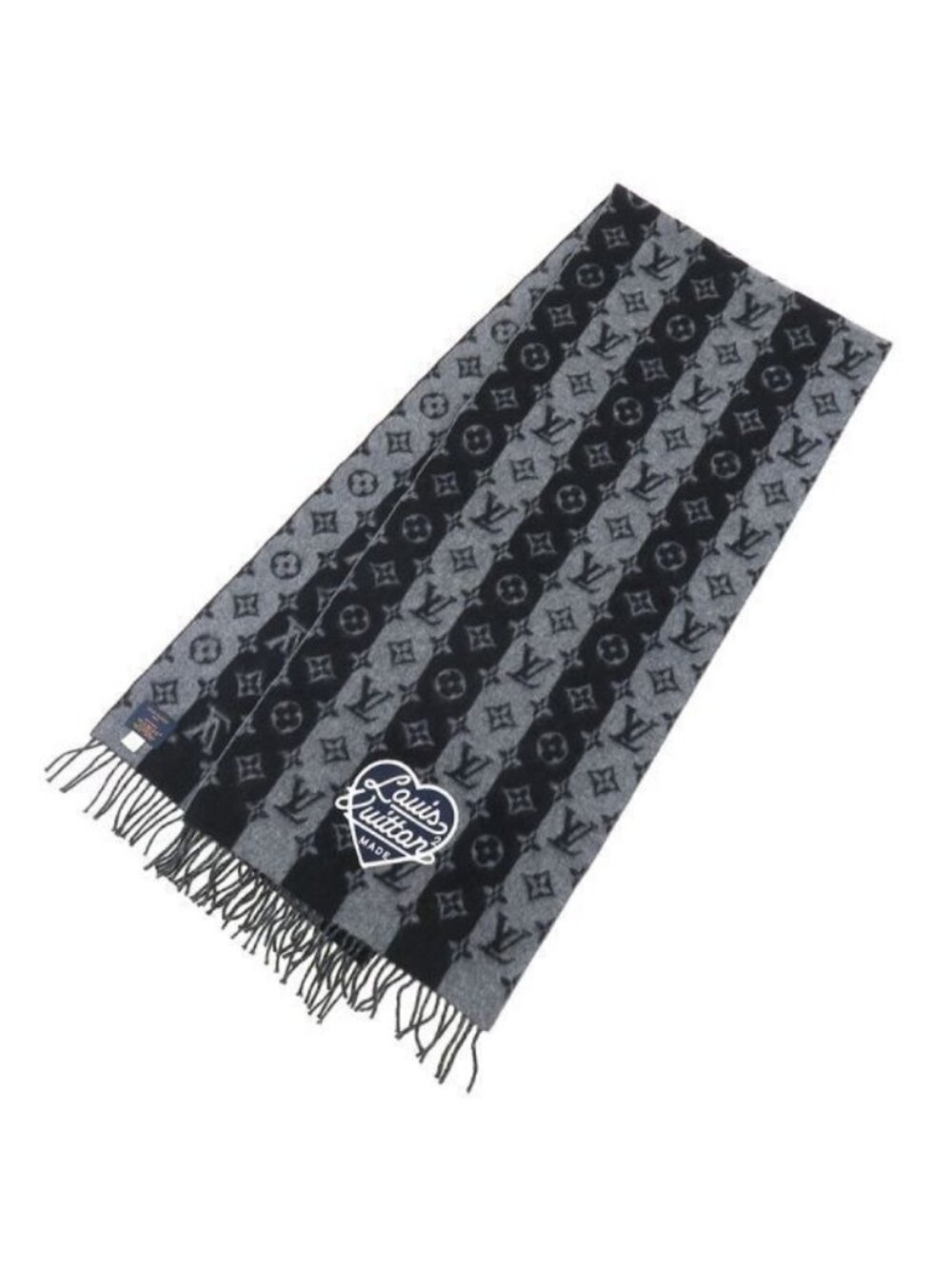 Louis Vuitton Echarpe LV Made Stripe Gray - Picture 1 of 9